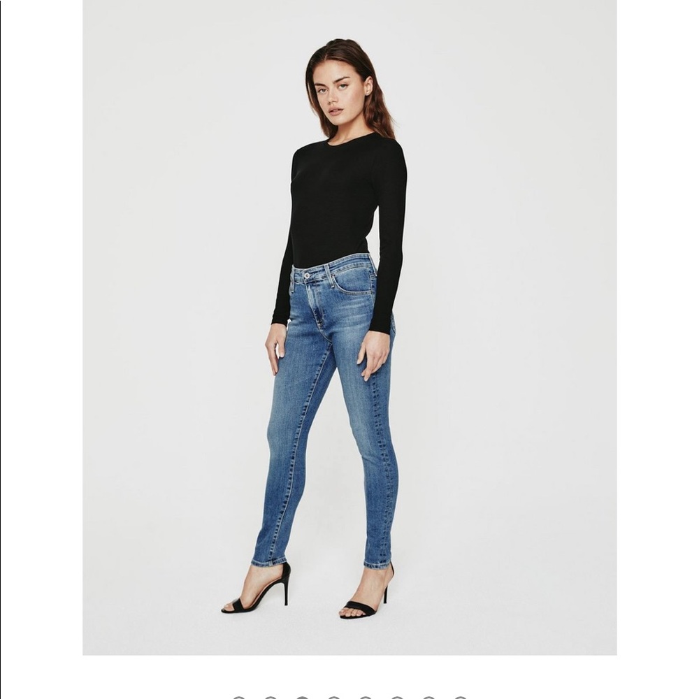 AG Adriano Goldschmied Farrah High Rise Skinny Jeans with Stretch